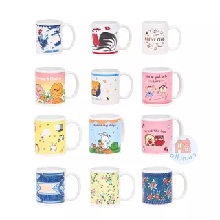 [ลายเข้าใหม่!!]แก้วมัค แก้วเซรามิค ลายการ์ตูนน่ารัก พร้อมกล่องพรีเมี่ยม สำหรับเป็นของขวัญ , ของชำร่วย เหมาะกับทุกเทศกาล