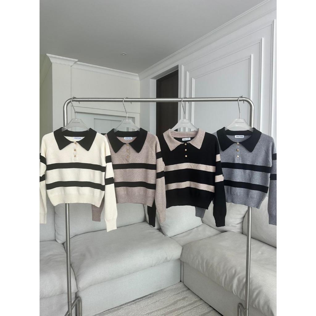 PTPL2806 เสื้อโปโลแต่งคอกระดุมไม้ PROMTHONG