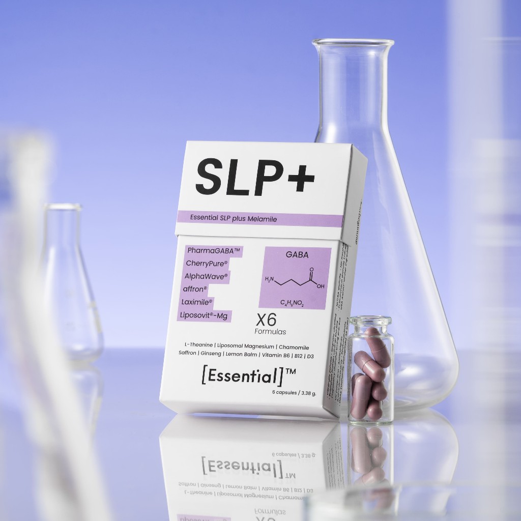Essential SLP+ Melamile หลับง่าย หลับนาน หลับลึก แบบแผง 6 แคปซูล