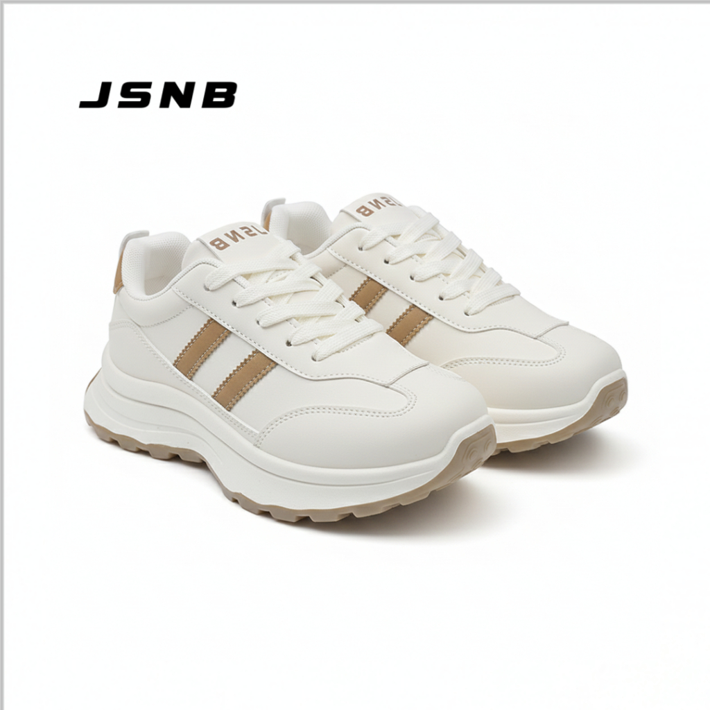 JSNB ส่งฟรี รองเท้าผ้าใบผู้หญิง แนวสปอร์ต รองเท้ากีฬา พื้นหนานุ่ม น้ำหนักเบา กันลื่น ผ้าใบลำลอง พร้อ