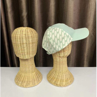ที่ตั้งวิก ที่ตั้งหมวก หัวหุ่นหวายแท้ใส่วิกผม หุ่นใส่หมวกความสูงรวม 35 CM หัวหวายใส่หมวกโชว์ทำจากเส้นหวายสวยงามพร้อมส่ง