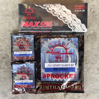 โซ่สเตอร์พระอาทิตย์ครบชุด YAMAHA SPARK115i ตรา JOMTHAI พระอา…