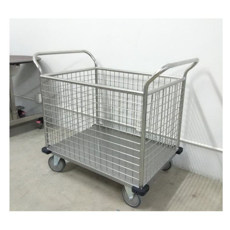 cleanworld รถเข็นผ้าสแตนเลส 304 รุ่นCW-002(ไทย)