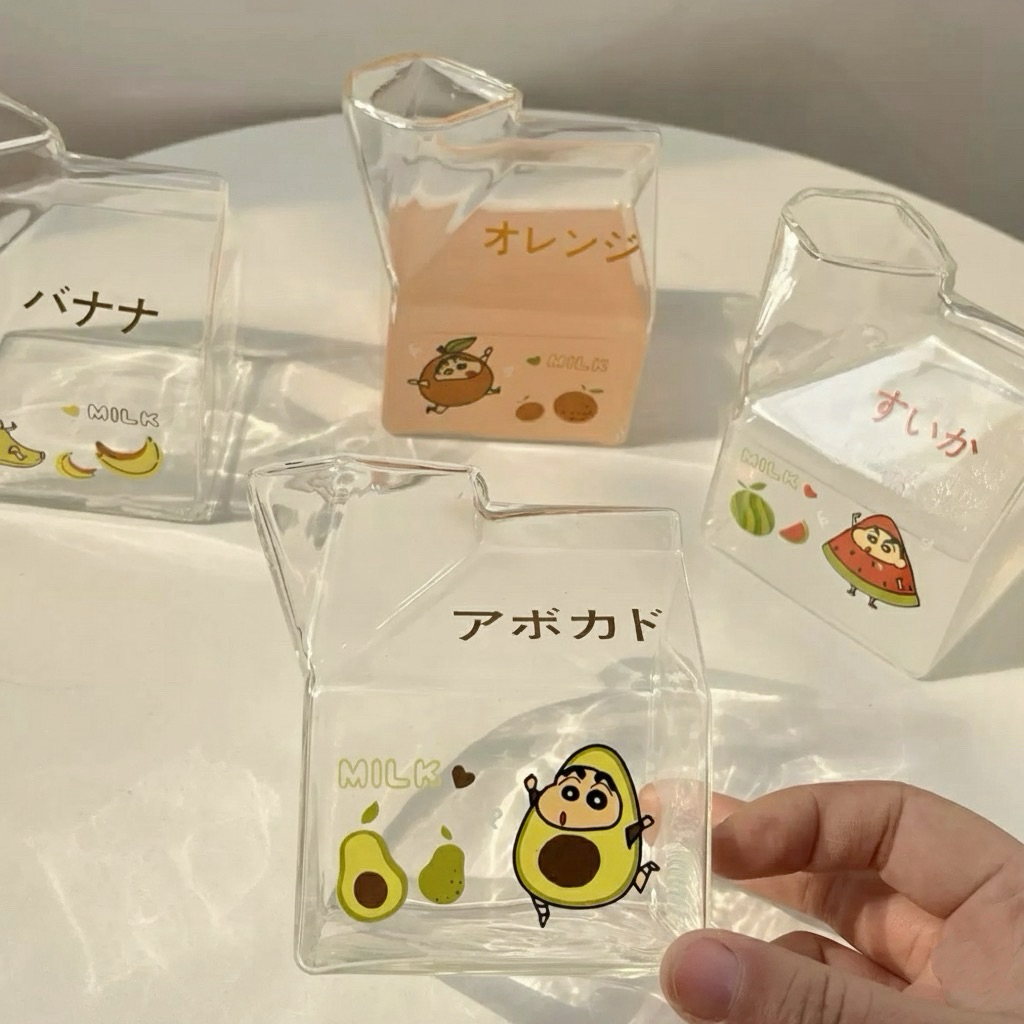 แก้วน้ำ 250 ml พร้อมหลอด แก้วสไตล์ญี่ปุ่น รูปที่ 2