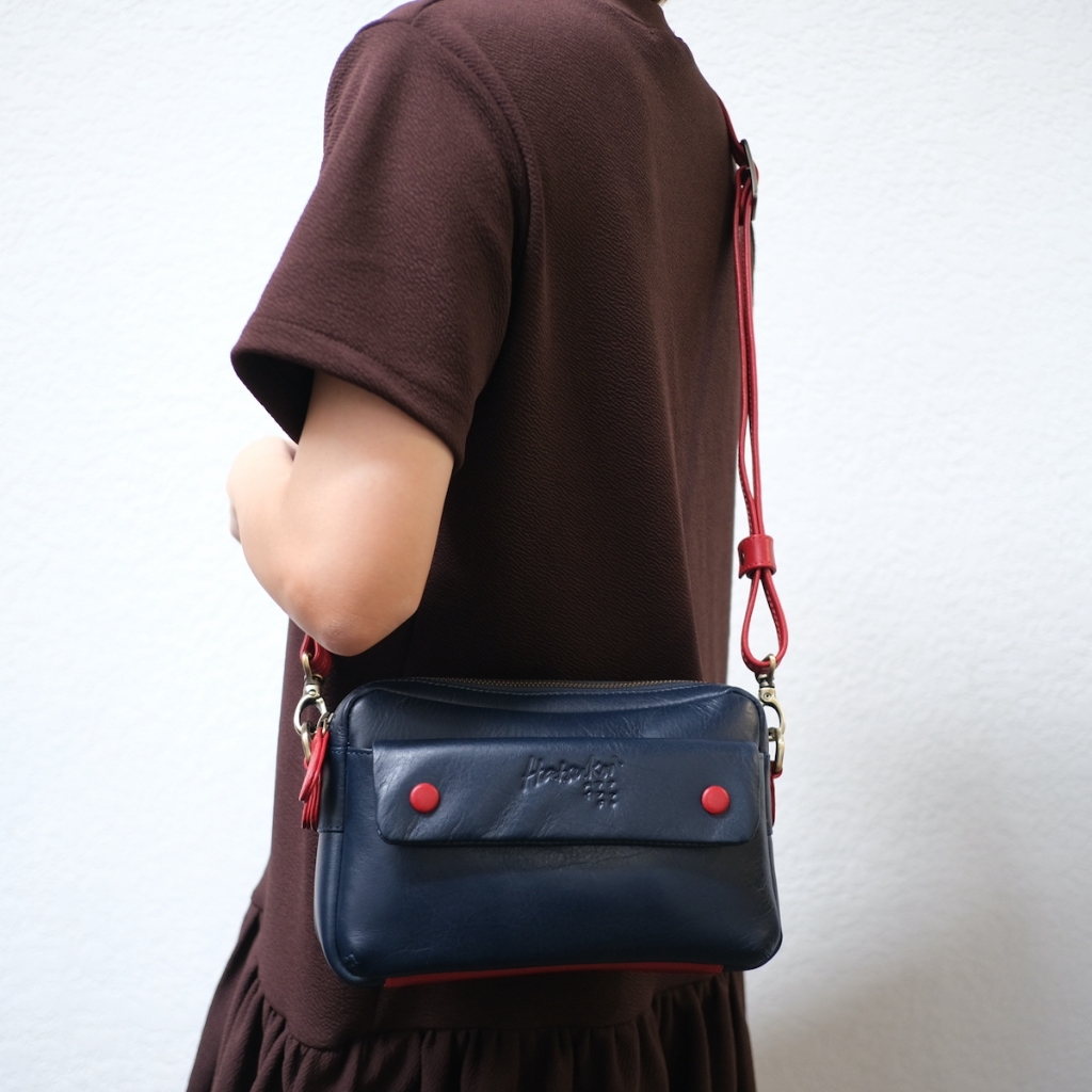 ⭐️พร้อมส่ง!! ใหม่ล่าสุด! กระเป๋าสะพายหนังวัวแท้ ทรงสวย ไม่ซ้ำใคร Himitsu-S Hatsukoi Leather Bag