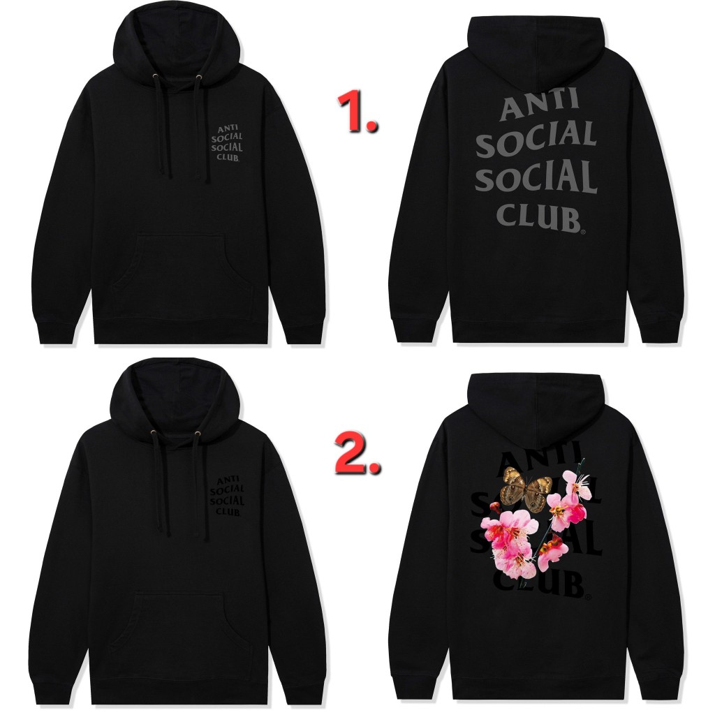 [ ของแท้ ] เสื้อ Anti social social club ASSC Hoodie Big Kkotch,Tonal Mind Games ของใหม่ ( พร้อมส่ง 