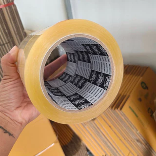 เทปกาวแกนดำ แพ็คละ6ม้วน หนา50ไมครอน ยาว100หลา กาวเหนียว