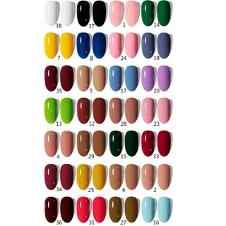 สีทาเล็บ สีทาเล็บเจล สีเล็บเจล GESATHEL 47สี UV/LEDสีเจล ยาทาเล็บเจล สีเจลทาเล็บ เล็บเจลแท้สวยๆ 15ml