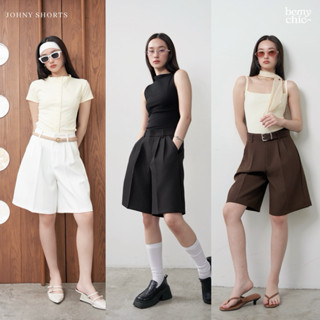 BEMYCHIC กางเกงขาสั้นสามส่วน เอวสูงรุ่น JOHNY SHORTS