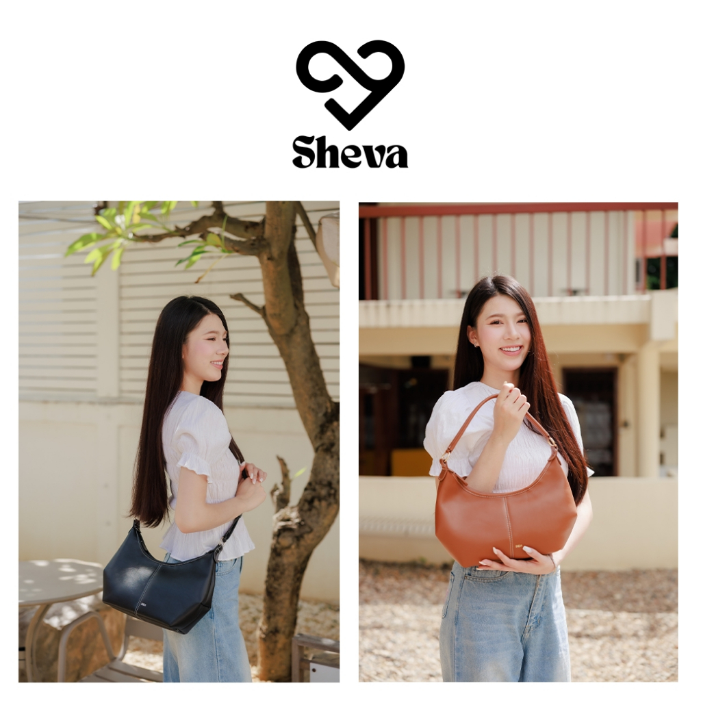 กระเป๋าสะพายข้างสตรี Sheva รุ่น Croissant ใช้ได้หลายโอกาส จุของได้เยอะ - รูปที่ 6