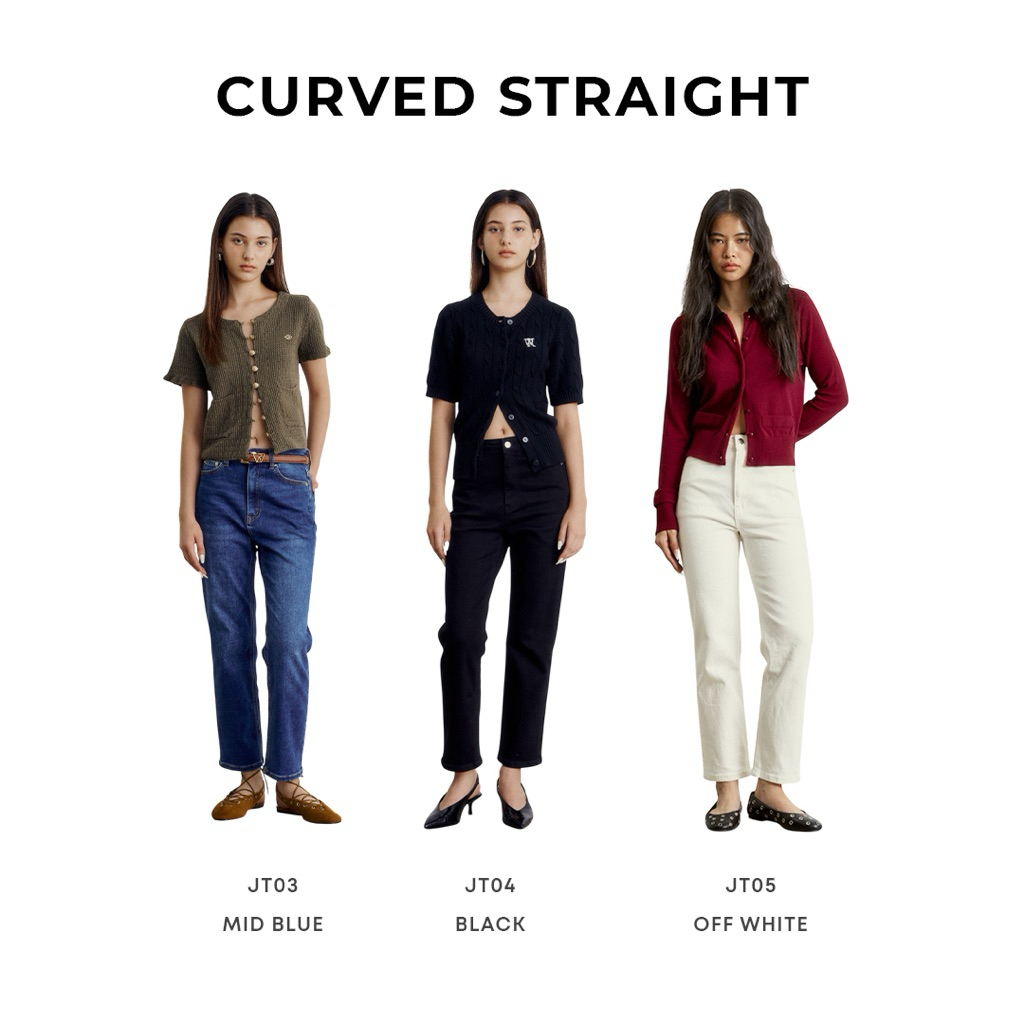 Wara Curved STRAIGHT jeans- JT03 , JT04 , JT05