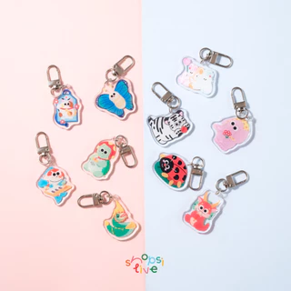 พวงกุญแจ LUCKY CHARM KEYCHAIN SHOPSITIVE พวงกุญแจสำหรับใช้กับเคสหูฟัง AirPods, มือถือ, กระเป๋า