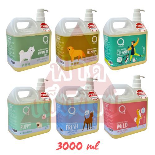 O2 Nature โอทู แชมพูสุนัข/น้ำยาทำความสะอาดพื้น สกัดจากธรรมชาติ 3,500 ml