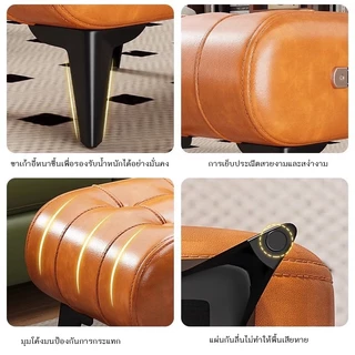 Greenforst เก้าอี้สตูล เก้าอี้โซฟา เบาะหนัง เก้าอี้พักเท้า สตูลวางเท้า รุ่น 2360