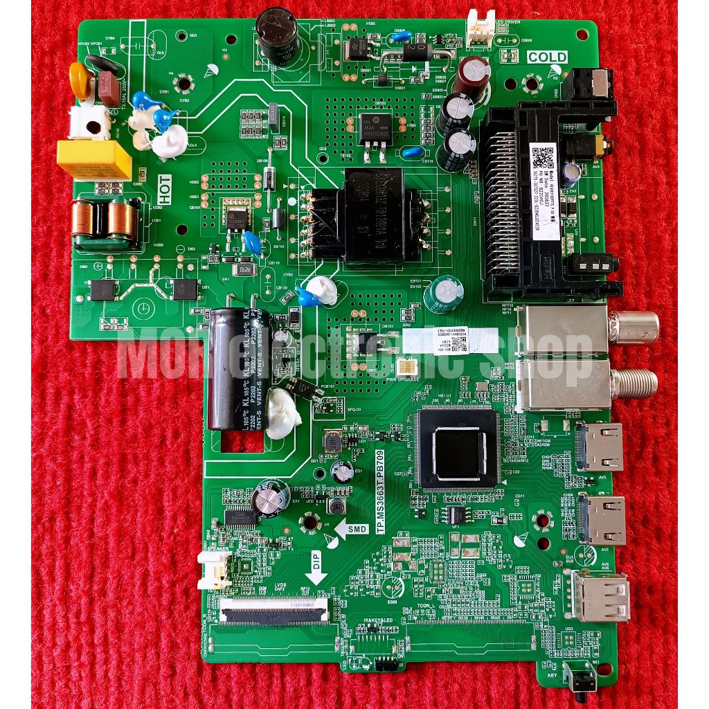 เมนบอร์ด Hisense 40A3100G , 40E3G พาสบอร์ด TP.MS3663T.PB709
