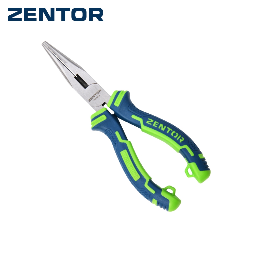 Zentor คีม คีมปากแหลม คีมดัด 6 / 8นิ้ว ฟันคีมแข็งแรง ตัดแม่นยำ ด้ามจับยาง กันสนิม Combination Plier