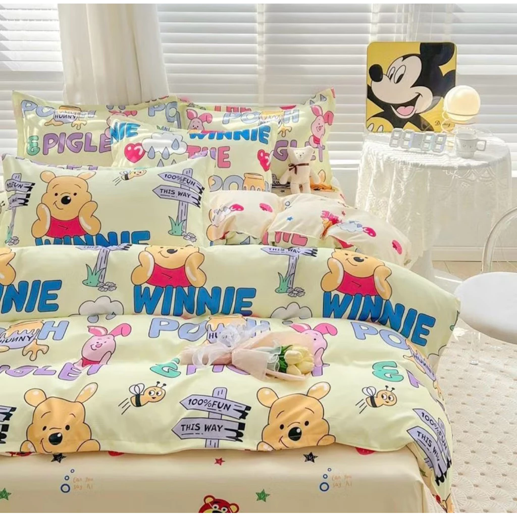 ชุดผ้าปูที่นอน ลายหมีพูร์ ขนาด 3 5 6 ฟุต ผ้า COTTON 100% thumbnail 5