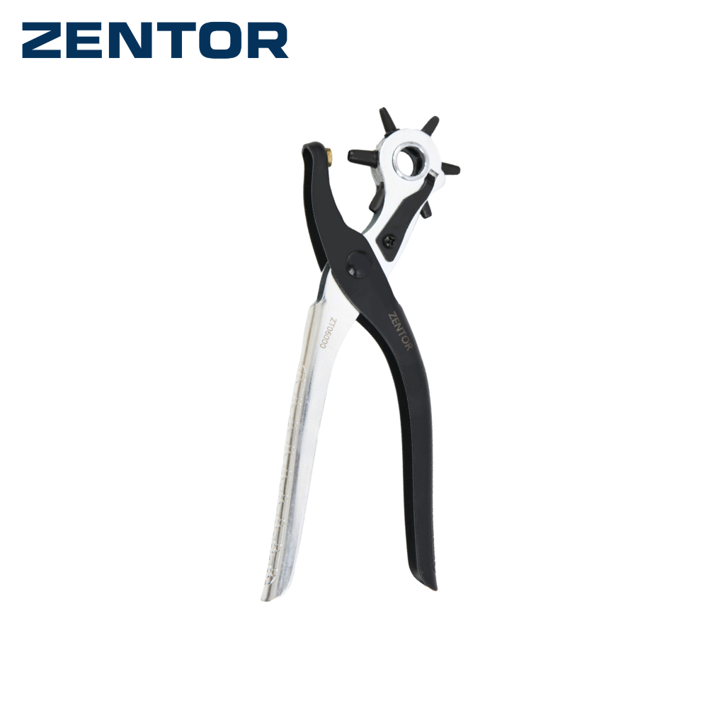Zentor คีมเจาะรูเข็มขัด คีมเจาะ ที่เจาะรูเข็มขัด รูเจาะ 6 ขนาด เจาะแม่นยำ แข็งแรง ทนทาน Hole Punch