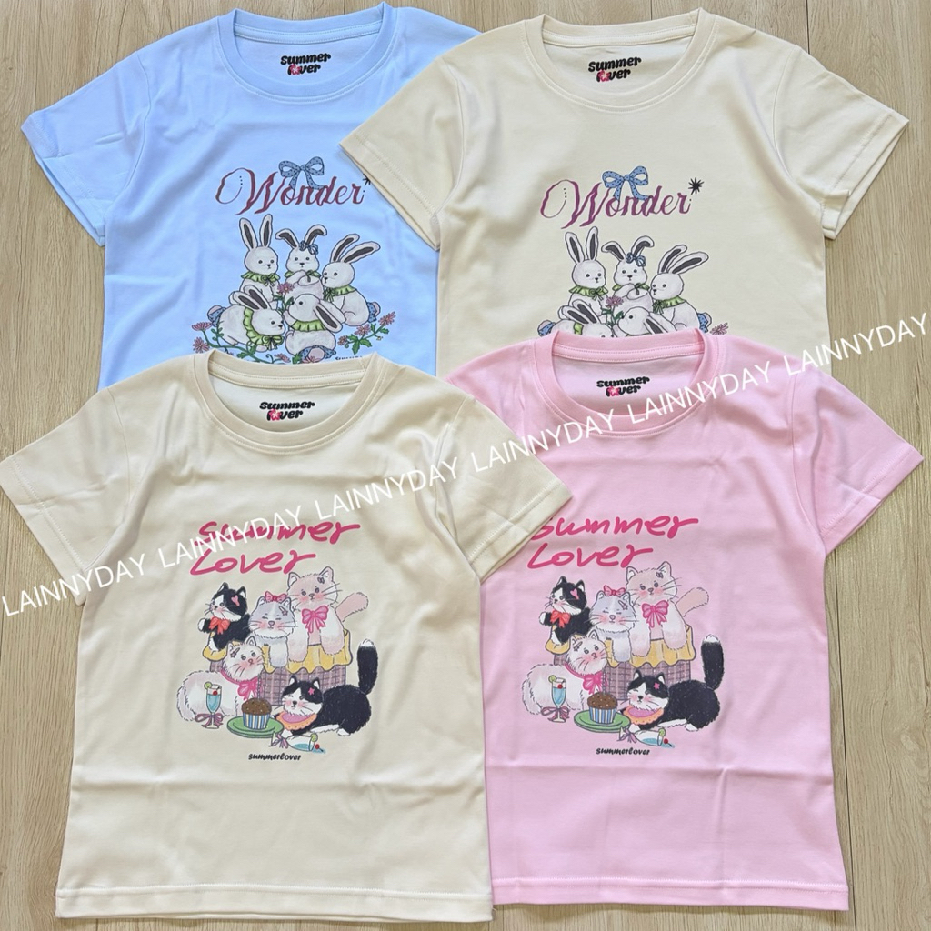 เสื้อ Baby tee ตัวยาว รุ่นใหม่ ป้าย Summer lover รูปที่ 5