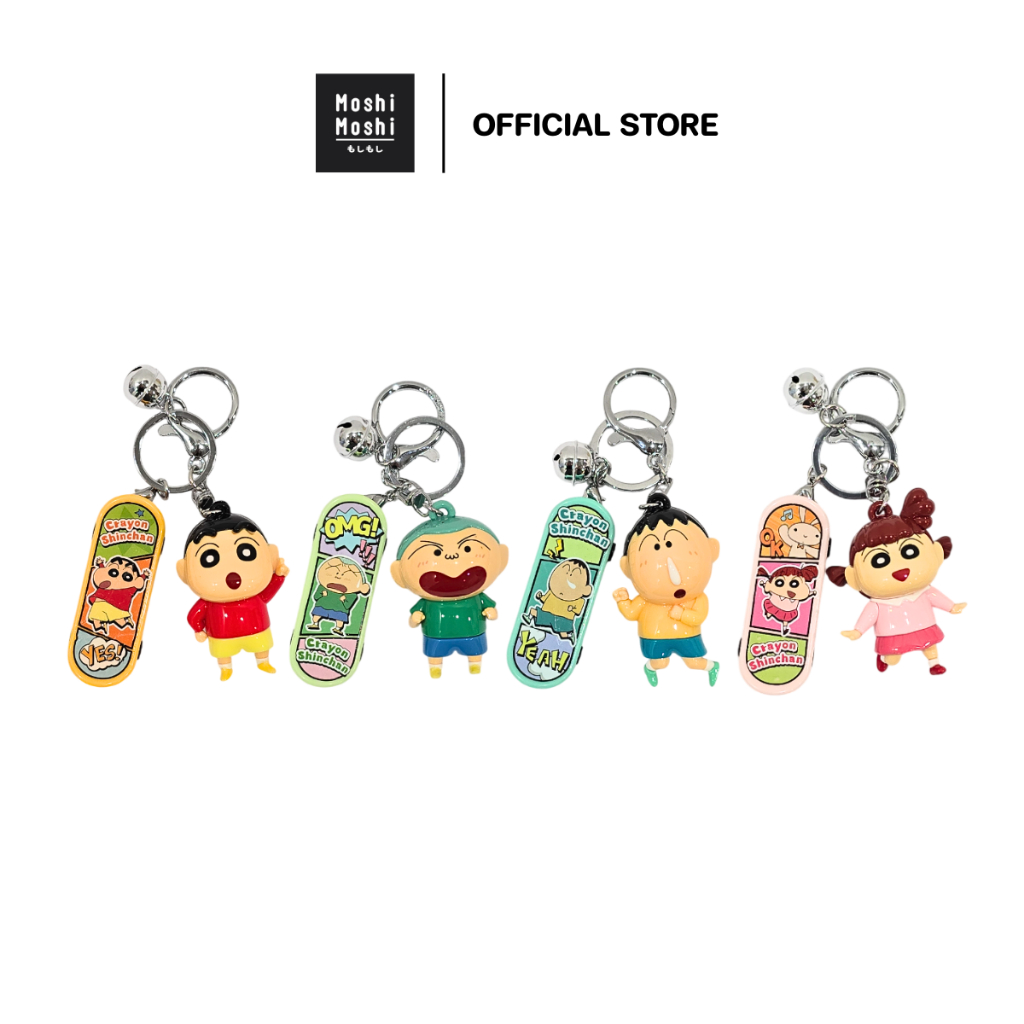 Moshi Moshi พวงกุญแจชินจัง พวงกุญแจห้อยกระเป๋า ลายชินจัง ลิขสิทธิ์แท้ รุ่น 8100049268-49271