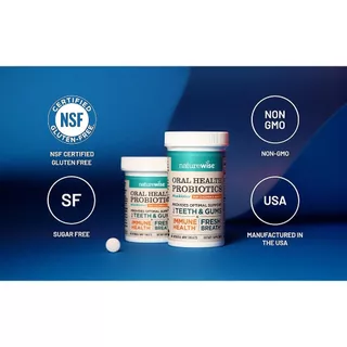 เสริมระบบภูมิคุ้มกัน หู คอ จมูก ปาก ที่ดีที่สุด! NatureWise Oral Health Chewable Probiotics(No.750)