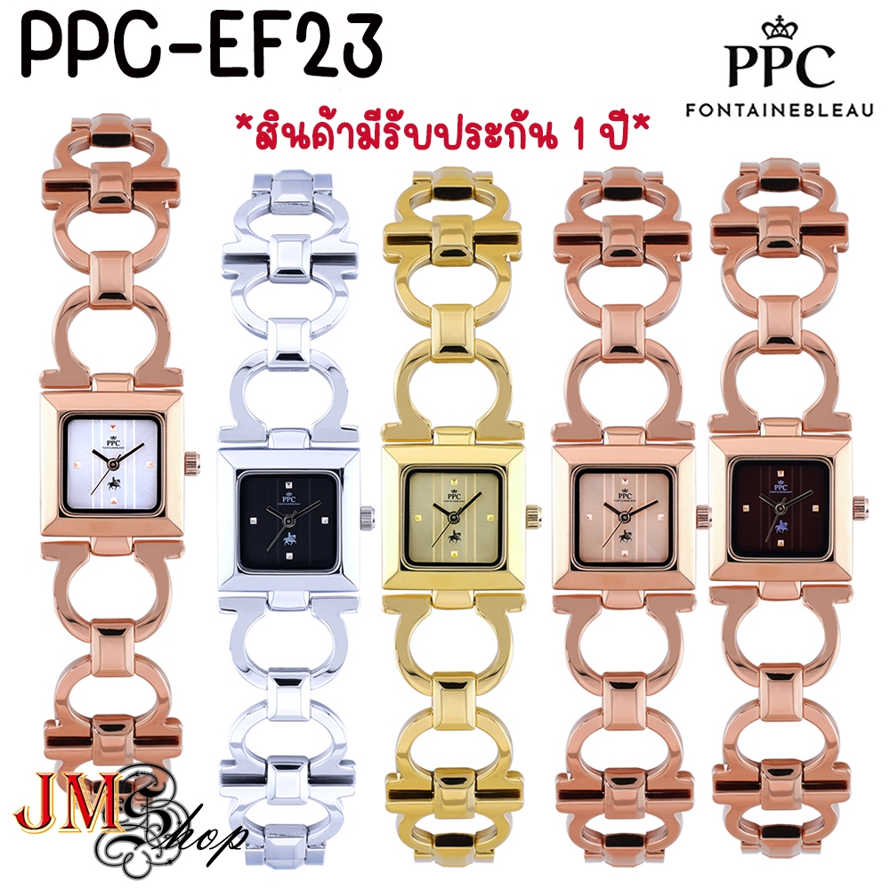 Paris Polo Club/PPC FONTAINEBLEAU รุ่น PPC-EF23 นาฬิกาข้อมือสายสแตนเลส(ขนาด23 มม)[ของแท้ 100% สินค้ามีรับประกัน 1 ปี]