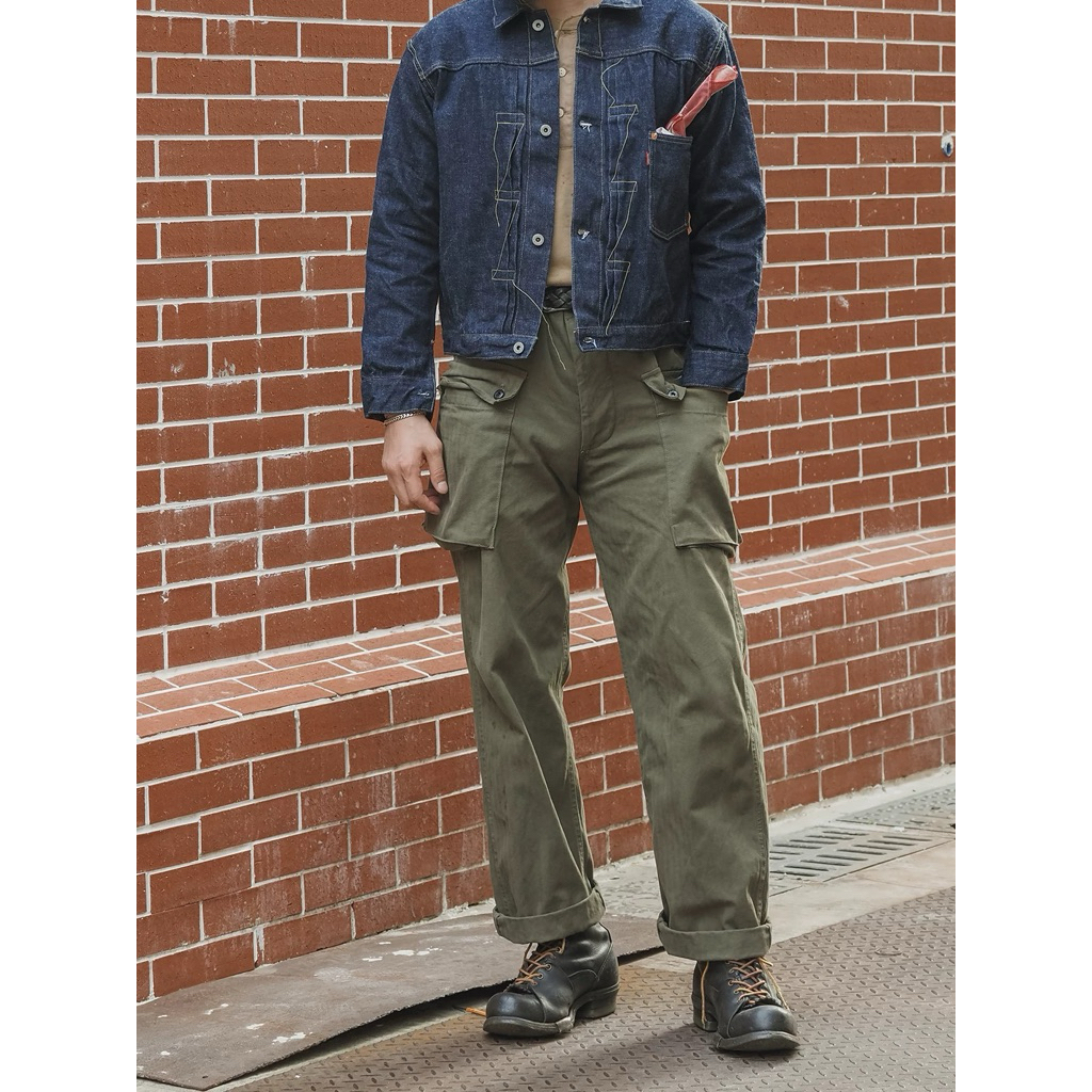 กางเกงusmc hbt p44 "bronson" ,OG-107PANTS ,p44 red tornado" [พรีฯ]