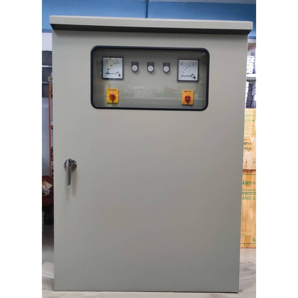 ตู้ MDB กันน้ำมีหลังคา ฝา 2ชั้น (OUTDOOR) เมน 160A 200A 250A ลูกย่อย 4 ช่อง เมน SCHNEIDER ขนาด850x12