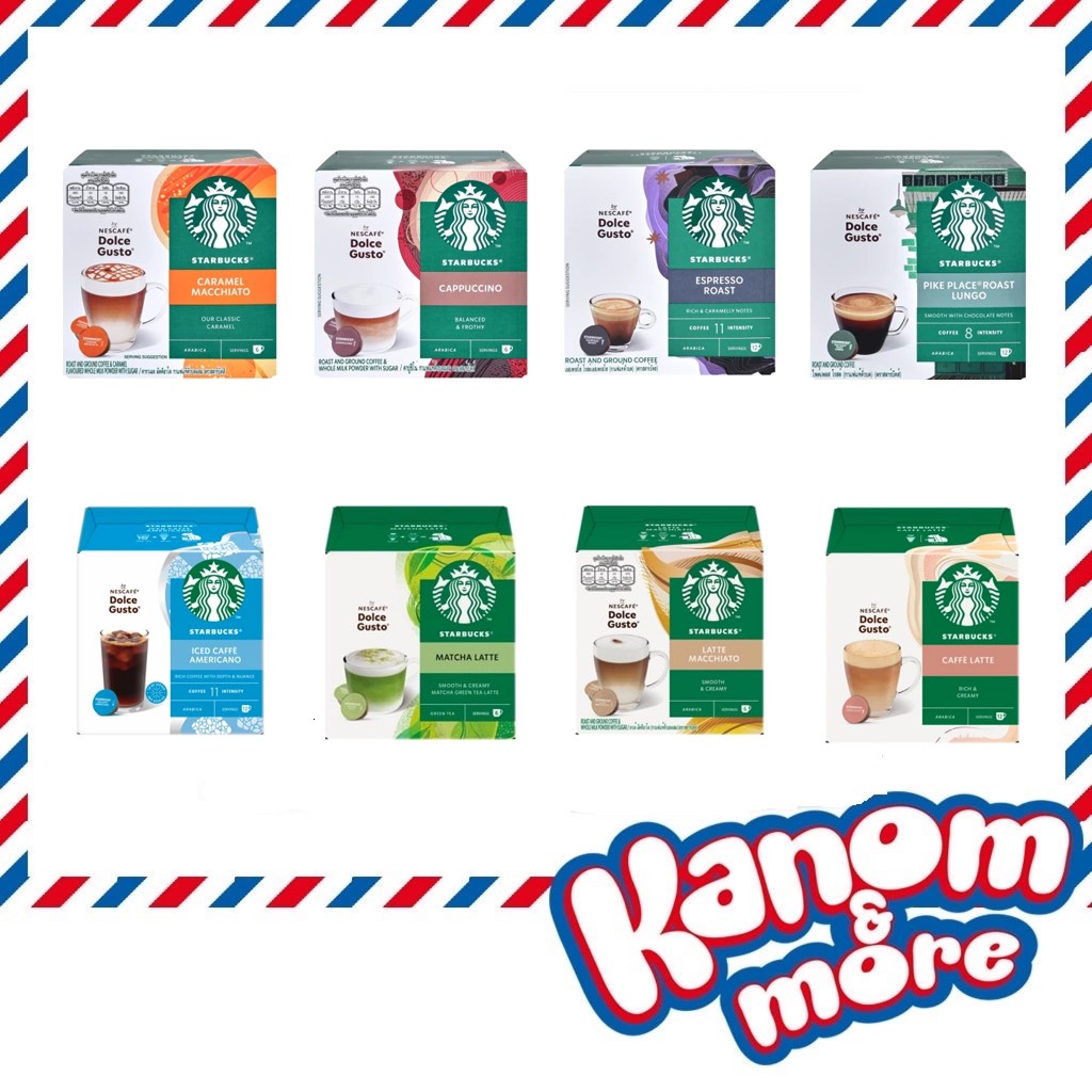 ☕️[Exp:4/2026]☕️ Starbucks Dolce Gusto กาแฟแคปซูล 1 กล่อง 12 แคปซูล (Dolce gusto compatible)