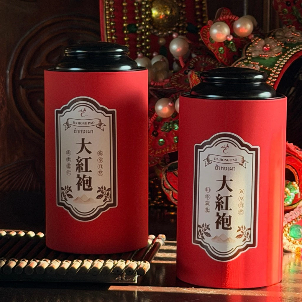 ชาต้าหงเผา เกรดพรีเมียม • Da Hong Pao Premium Rock Tea (Wuyi Oolong) Emerald Thai Tea brand ชาจีน ต้าหงเผา เหยียนฉา