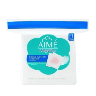 AIME เอเม่ สำลีแผ่นไม่รีดขอบ บรรจุ 40 กรัม 60 แผ่น / 90 กรัม 130 แผ่น / 150 กรัม 210 แผ่น