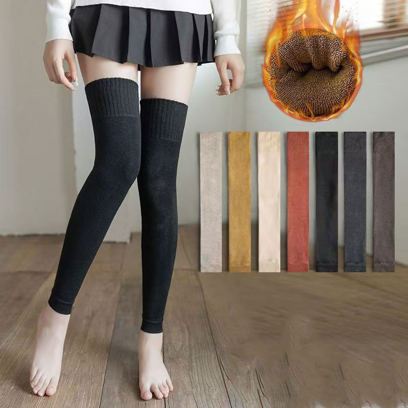 🌸พร้อม🌸ถุงเท้ายาวเหนือเข่า ถุงเท้ายาวถึงเข่า ถุงน่องยาวผู้หญิง หนาและอุ่น
