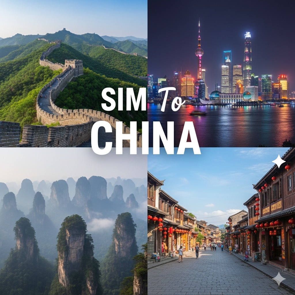 Billion Connect eSIM to China by Million Connect ซิมท่องเที่ยวประเทศจีน/ความเร็ว4/5G/เลือกแพ็คเกจเอง
