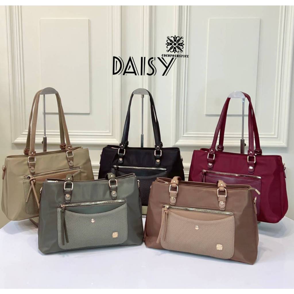 ✨DAISY ShoppingBag✨กระเป๋าสะพายข้าง ทรงสวย Cocoposhspice London ดูแพง 🎀น้ำหนักเบา🎀ดีไซน์เรียบหรูสุดๆ