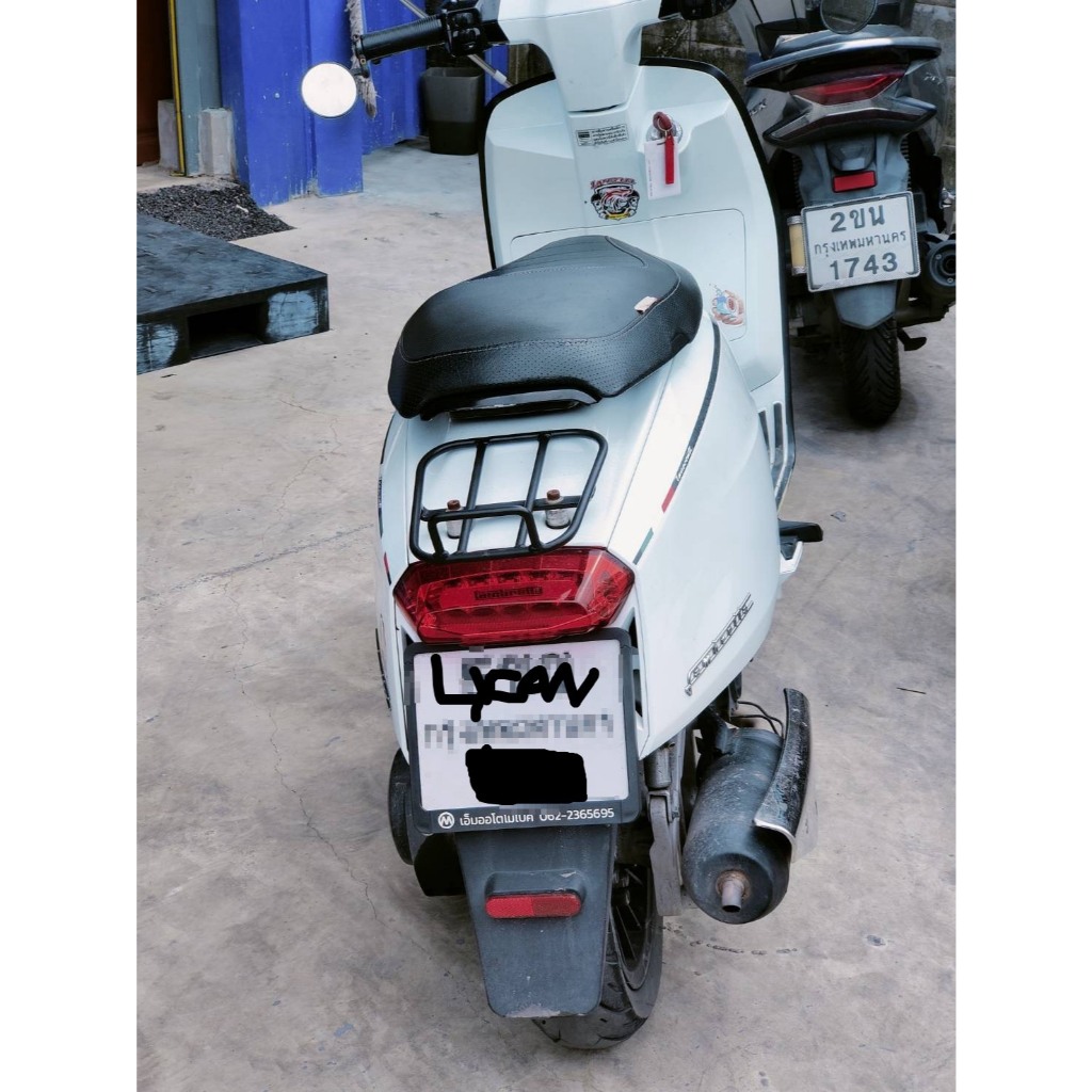 ตะแกรงหลังตัวสั้น sport  มีกันตก Lambretta V125/V200(BW) - รูปที่ 4