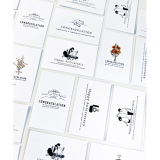 การ์ดอวยพร มินิมอล ใส่ชื่อร้านหรือโลโก้ได้ค่ะ(**สั่งขั้นต่ำ7…