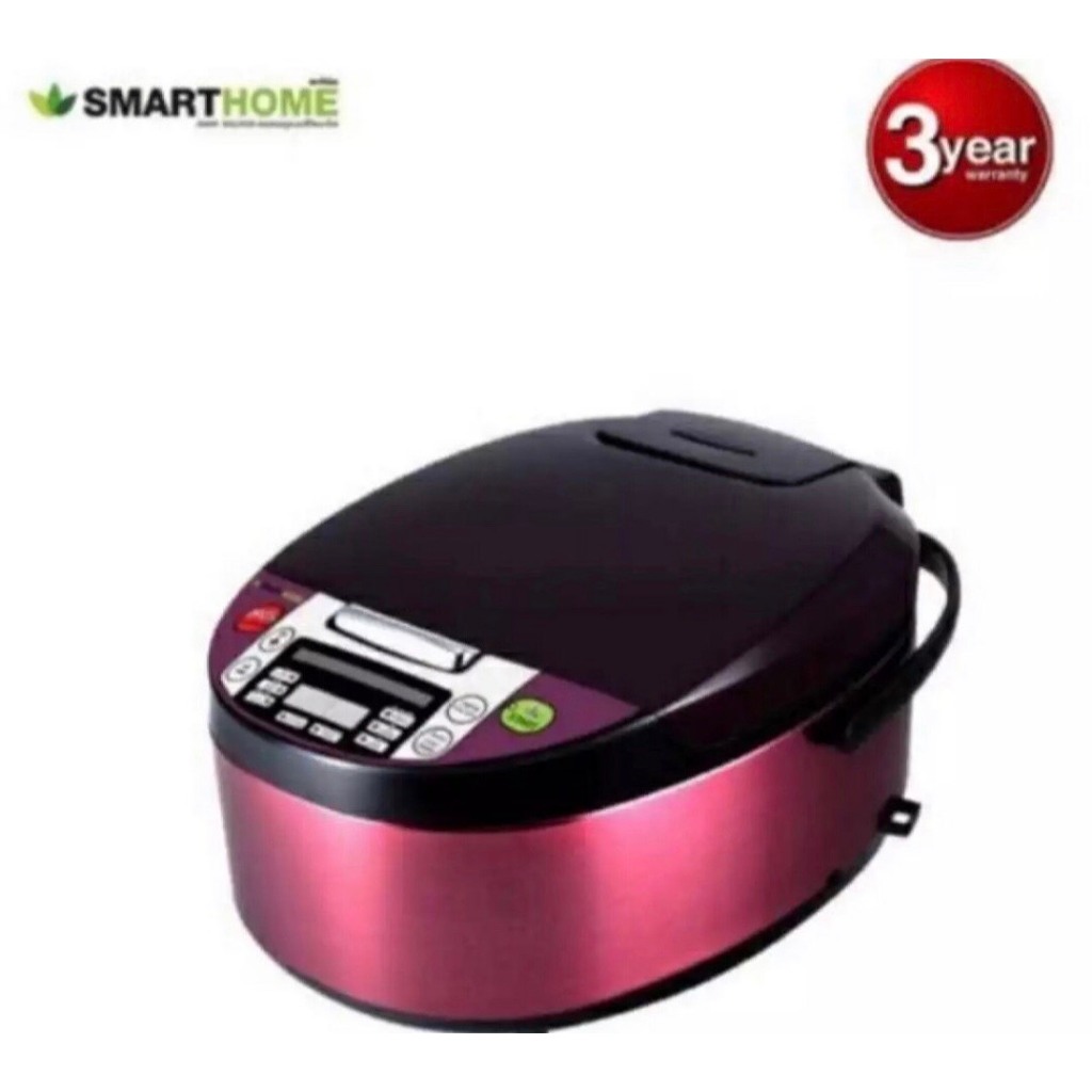 หม้อหุงข้าว ดิจิตอล SMARTHOME 1.8 ลิตร รุ่นSM-RCD903 รับประกัน 3ปี หม้อในทําจากสแตนเลสเคลือบเงาอย่างดี ผลิตจากวัสดุคุณภา
