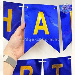 ธงวันเกิด ป้ายกระดาษ HAPPY BIRTHDAY ธงราว ธงหางปลา (แถมริบบิ้น) ธงวันเกิดเลเซอร์ ธงวันเกิดพาสเทล ธงวันเกิดกลิตเตอร์