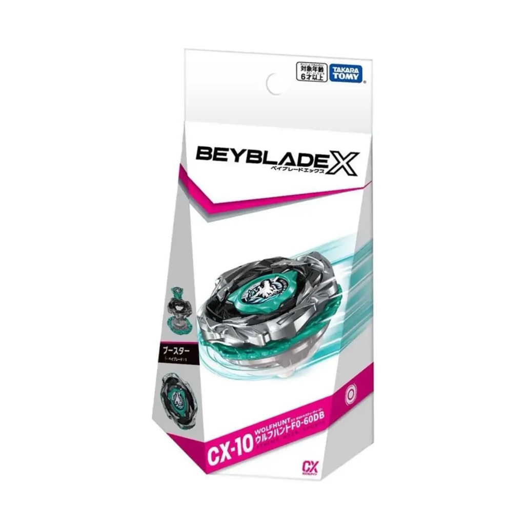 [มีส่งด่วน]Beyblade X CX-10 Wolf Hunt F0-60DB ของแท้ ไม่มีที่ชูต