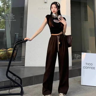 กางเกงขายาวผ้าลูกฟูก ฟรีไซส์เอวยืด ทรงสวย ใส่สบาย (GC-452)