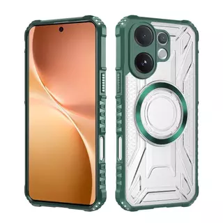 เคสใสกันกระแทก แข็ง ชาร์จไร้สาย สำหรับ Vivo V70 V60 X300 Pro เคสใสแม่เหล็ก
