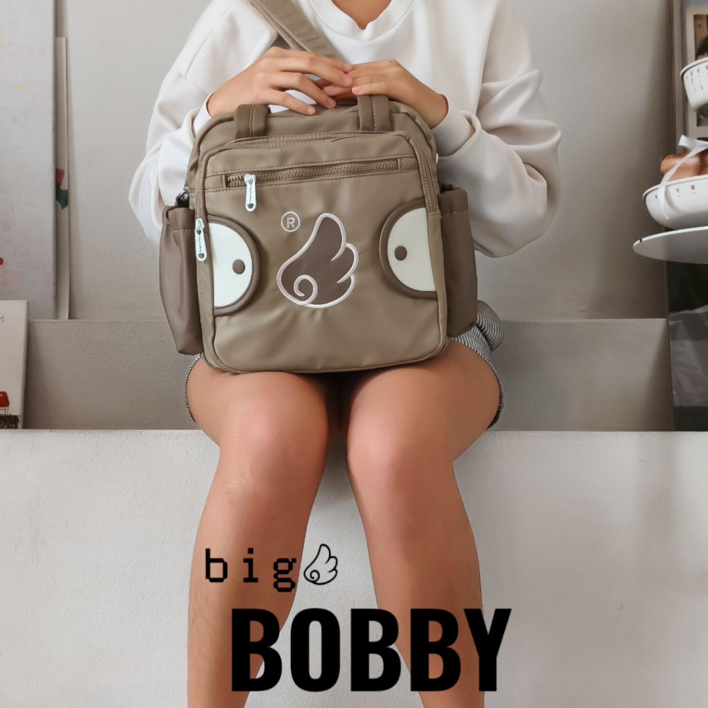 Fillymoowyรุ่นBigBobbyกระเป๋าอเนกประสงค์ปรับเป็นเป้สะพายหลังหรือครอสบอดี้ได้ในใบเดียว - รูปที่ 6