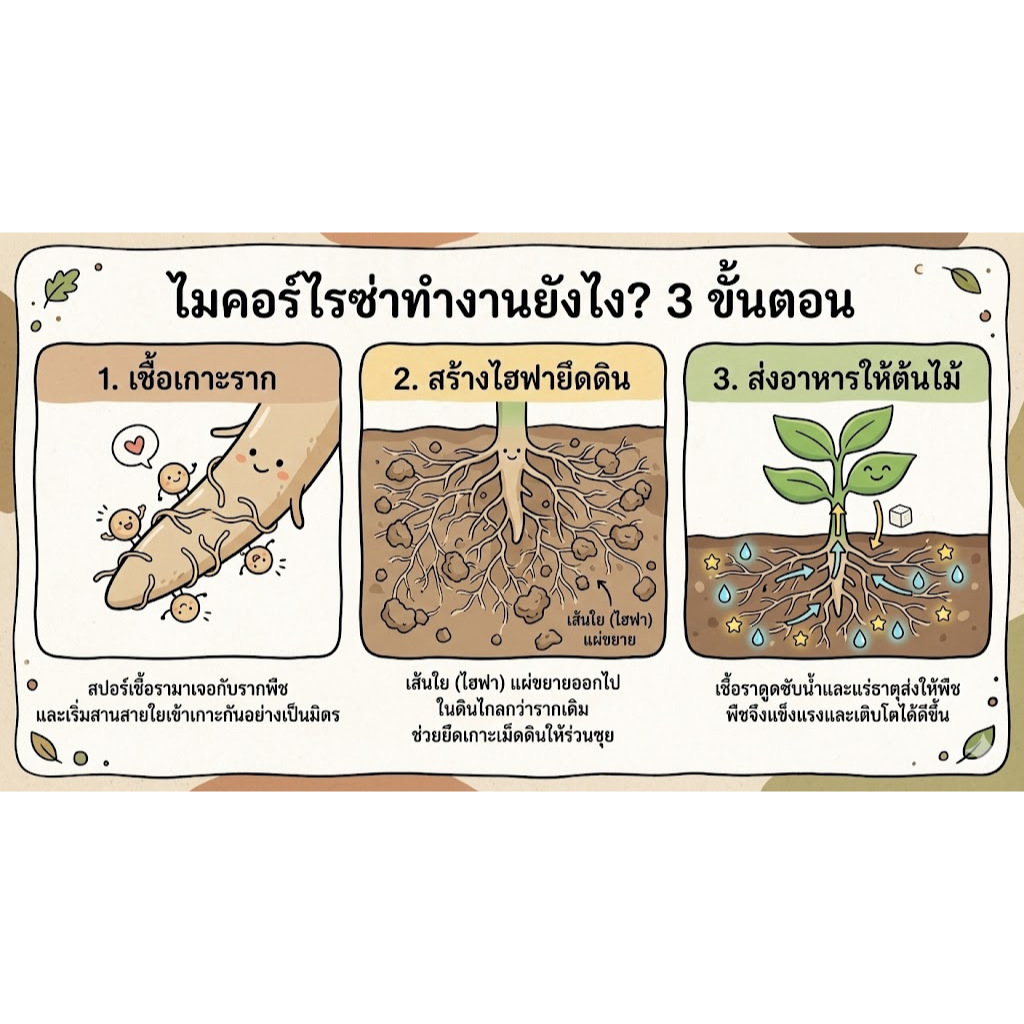 อูเมะไลฟ์ ไมคอร์ไรซ่า 100 กรัม แพ็ค 1-5 ซอง จุลินทรีย์ เร่งราก แตกราก ระเบิดราก รากแน่น บำรุงราก - รูปที่ 5