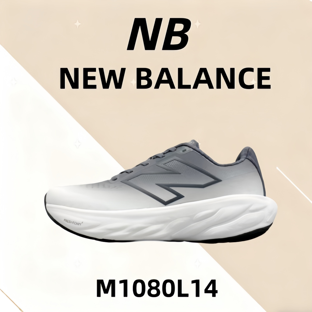 💗ของแท้รับประกัน100%💥 New Balance NB Fresh FoamX1080 v14  M1080L14 Outdoor commuting running casual 