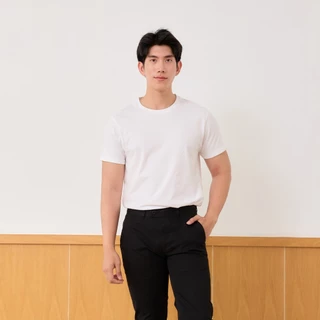 Khaki Bros. - Round Neck T-Shirt - เสื้อยืดคอกลมแขนสั้น - KMK1K802