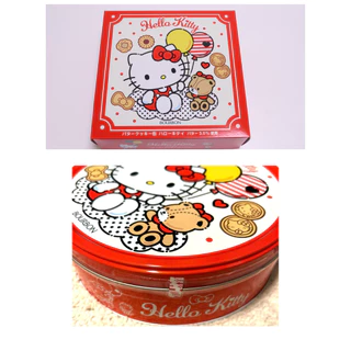 Bourbon Hello Kitty Butter cookie box 60 piecesเบอร์บอนฮัลโหลคิดตี้บัตเตอร์คุกกี้รสชาติหอมเนยหวานนิดมีหลายรสในกล่อง