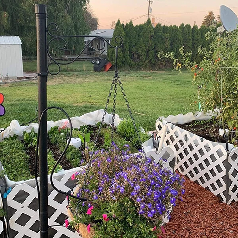 ที่วางดอกไม้แบบติดผนัง ตะขอแขวนกระถางต้นไม้ แบบเหล็ก สไตล์ยุโรป สําหรับตกแต่งบ้าน และสวน ชั้นวางกระถางแขวนระบายอากาศ ราคา ถูกที่สุด ดีลบีเคเค แกลเลอรีภาพที่ 3