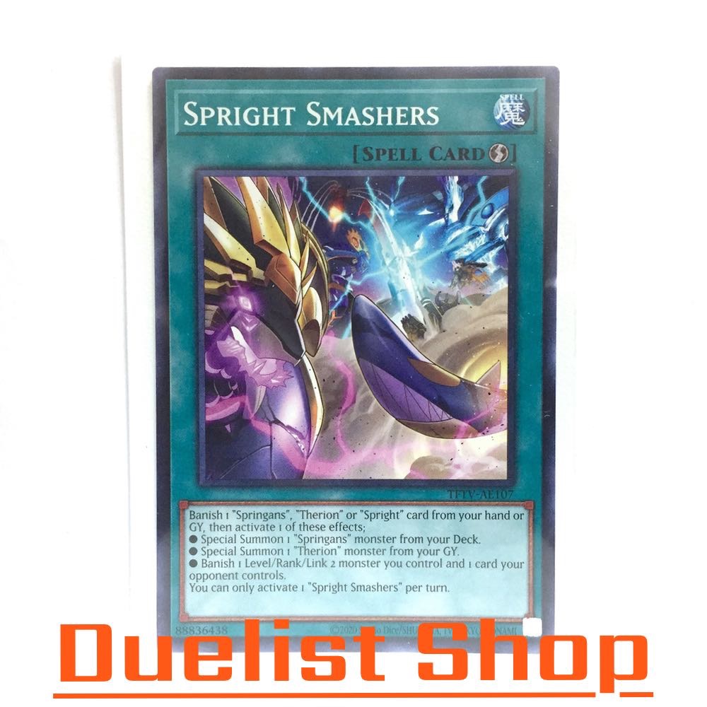 Spright Smashers (N) Spell [Quick-Play] ชุด TFTV-AE107 การ์ดยูกิโอ (Yu-Gi-Oh!) OCG Asia EN