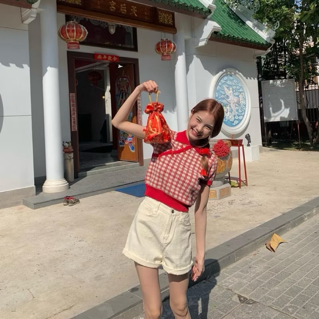 เสื้อคอจีน3pcs.basket