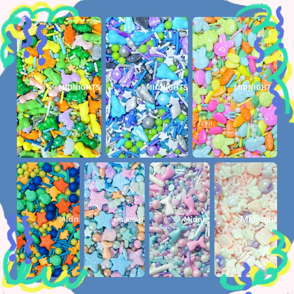 พร้อมส่ง🇹🇭 Sprinkles Mixes [3] น้ำตาลตกแต่งขนม กินได้ อีสเตอร์ ทะเล นางเงือก อวกาศ